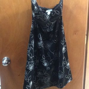 white house black market strapless dress